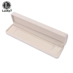 Beige Velvet Jewelry Display Case Luxury Wedding Ring Earrings Necklace Bracelet Storage Organizer Gift Set Box