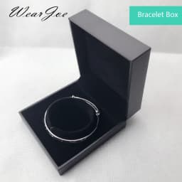 1 Vintage Black Leatherette Paper Jewelry Display Box 5 Style Ring Pendant Bangle Bracelet Pendant Storage & Package Stand Case