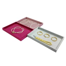 Lishi Velvet jewelry display tray ring stud earrings necklace pendants bracelet storage display tray counter display tray
