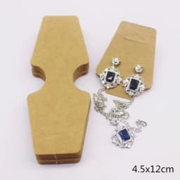 50pcs Jewelry Card Set, Paper Necklace/Hair Accessory Display Label Card, Jewelry Display Card