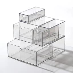 Acrylic Drawer Type Jewelry Box Hair Ties Cotton Swabs Hair Accessories Hair Clips Hair Bands Elastic Bands Storage Organizer