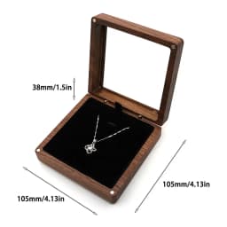 Wedding Necklace Box with Mirror Wood Jewelry Display Boxs Wedding Anniversary Gift for Her Luxurious Jewelry Box For Gifts