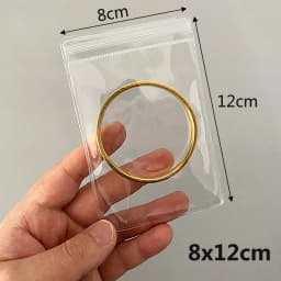 20Pcs Transparent PVC Jewelry Pouches Bags Anti-Oxidation Cute Storage Bag for Earrings Necklace Bracelet Display Packaging Bag