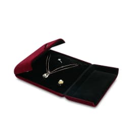 Luxury Velvet Jewellery Set Box with Buckle Earring Pendant Ring Pearl Necklace Jewelry Ornaments Storage Display Cases