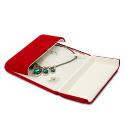 Luxury Velvet Jewellery Set Box with Buckle Earring Pendant Ring Pearl Necklace Jewelry Ornaments Storage Display Cases
