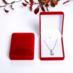 Bride Necklace Pendant Box Wholesale Quality Velvet Wedding Jewelry Gift Case Trinket Display Holder Large Earrings Storage Box