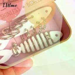 Sardine Tin Jewelry Box 3D Printed Necklace Earring Storage Box Easy Open Lids For Crafts & Packaging Storage