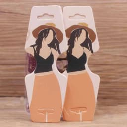 New Arrived 50pcs 4.5x12.0cm Colorful Paper Cards Printing Jewelry Necklace Bracelet Hang Tag Jewelry Display Cards Label Tag