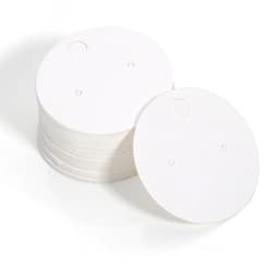 50pcs Kraft Paper Card for Jewelry Display Cards Small Square Round Blank Handmade Studs Earring Cards Price Tag Label Holder