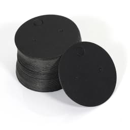 50pcs Kraft Paper Card for Jewelry Display Cards Small Square Round Blank Handmade Studs Earring Cards Price Tag Label Holder