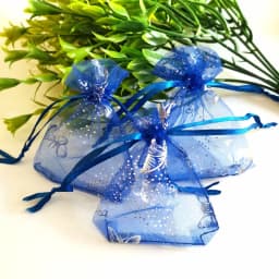 1000pcs/Lot 7x9 9x12 Cm Moon Stars Organza Jewelry Bags Butterfly Drawstring Gift Pouches Gift Packaging Bags Christmas Gift Bag