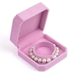 Pink Velvet Octagon Jewelry Box Necklaces Pendants Bracelets Box Rings Earrings Box Jewelry Storage Display Jewelry Package Case