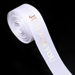 10yards 10/25mm Polyester Ribbon Hot Stamping Printed JUST FOR YOU Ribbon For Handmade Romantic Gift Packaging Wedding Decoratio