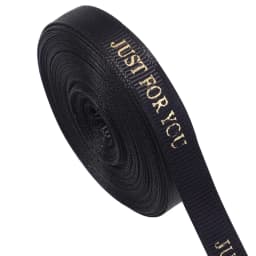 10yards 10/25mm Polyester Ribbon Hot Stamping Printed JUST FOR YOU Ribbon For Handmade Romantic Gift Packaging Wedding Decoratio