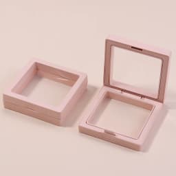 1Pc/Lot PE Film Jewelry Storage Box 3D Floating Display Case for Rings Earrings Necklace Brooch Wedding Gift Jewelry Organizer