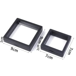 1Pc/Lot PE Film Jewelry Storage Box 3D Floating Display Case for Rings Earrings Necklace Brooch Wedding Gift Jewelry Organizer