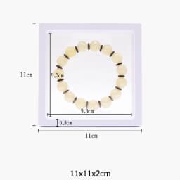 PE Film Brooch Coin Gems Jewelry Storage Box Dustproof Exhibition Decoration Suspended Floating Ring Earrings Display Rack Case