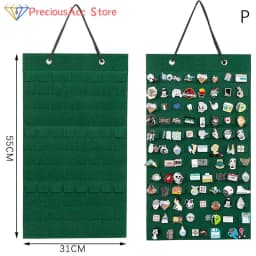 170Pairs Wall Hanging Brooch Display Stand Felt Enamel Pin Badge Button Collection Storage Holder Jewelry Earring Organizer Bag