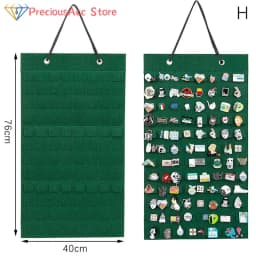 170Pairs Wall Hanging Brooch Display Stand Felt Enamel Pin Badge Button Collection Storage Holder Jewelry Earring Organizer Bag