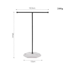 Newly Wooden/Metal Gold T-shaped Earrings Ring Necklace Watch Jewelry Shelf Jewelry Stand Counter Pendant Jewelry Display Stand