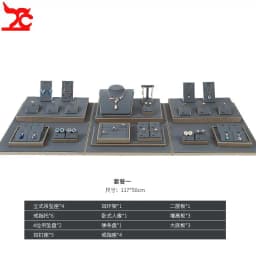 Luxury Jewelry Display Set Shop Exhibitor Counter Window Display Stand Necklace Ring Earring Organizer Holder Bracelet Rack