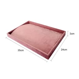 Velvet Earnail Pendant Jewelry Display Tray 12 Grid Bracelet Watch Premium Pillow Plate Adjustable Shelf 35*24 Menora