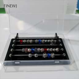 Acrylic Jewelry Charm Beads Storage Box for Trollbeads Bracelet Ring Holder Organizer Tray Diy Finding Display Stand Rack Case