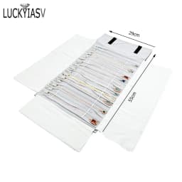 Wholesale Velvet Jewelry Storage Roll Bag Pendant Necklace Organizer Pouch Watch Bracelet Display Holder Travel Case Portable