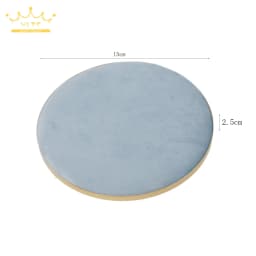 Round Velvet Tray with Metal Frame Rings Earrings Necklace Display Organizer Window Counter Decoration Chain Bracelet Storage