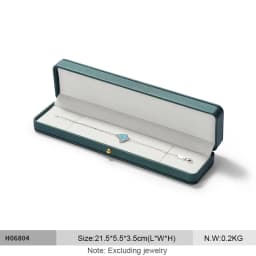 Oirlv Leather Jewelry Ring Box Jewelry Organizer Necklace Pendant Bracelet Long Chain Storage Box Packaging Gift Box for Wedding