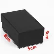 1PCS Black Square Jewelry Display Gifts Box Organizer Engagement for Ring Earring Brooch Necklace Bracelet Packaging Boxes