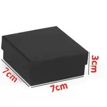 1PCS Black Square Jewelry Display Gifts Box Organizer Engagement for Ring Earring Brooch Necklace Bracelet Packaging Boxes