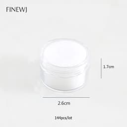 Wholesale Lot of 144 Gemstone Gem Display Box Storage Tool Coin Jar Loose Diamond Packaging Round Box Transparent Organizer Case