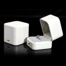 PU Leather White Jewelry Storage Box Earrings Ring Pendant Necklace Bracelet Organizer Display High-end Jewelry Box Joyero