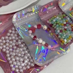 10Pcs/Lot Thicken Zip Lock Bags Colorful Resealable Laser Packaging Bag Plastic Pouch For Beads Jewelry Display Gift Storage Bag
