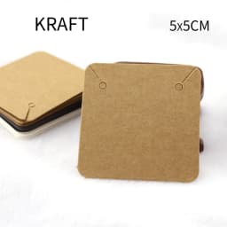 50pcs Earrings Necklaces Display Cards for Jewelry Box Packaging Cardboard Hang Tag Card Ear Studs Paper Card Jewelry DIY