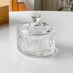 1PCS Mini Glass Storage Box Transparent Jewelry Storage Box Container Portable Earring Ring Earplugs Packaging Storage Case