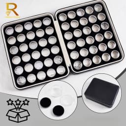 Transparent Gemstone Gem Jar Display Box Loose Diamond Jewelry Storage Carrying Case Nail Gem Stones Holder Organizer Container