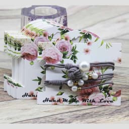50Pcs Multi-Style Paper Hairpin Card 9*10cm Vintage Jewelry Display Cards DIY THANK YOU Hair Ornaments Clip Package Card