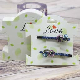 50Pcs Multi-Style Paper Hairpin Card 9*10cm Vintage Jewelry Display Cards DIY THANK YOU Hair Ornaments Clip Package Card