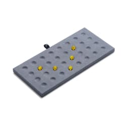 Circular Groove Diamond Display Box High Quality Jewelry Gem Storage Case Gemstone Organizer for International Jewelry Exhibitor