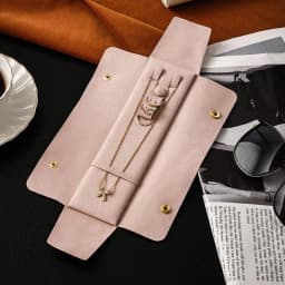 Velvet Jewelry Organizer Bag Portable Bracelet Necklace Storage Bag Women Multi-Functional Snap Pouch Fashion Travel Jewelry Bag