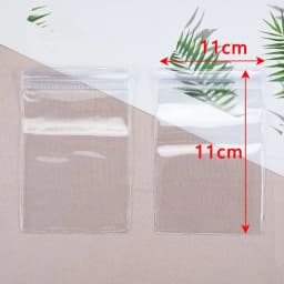 20Pcs Transparent Jewelry Pouches Anti-Oxidation Zip Lock Storage Bags for Earring Necklace Bracelet DIY Display Packaging