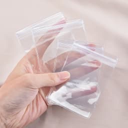 20Pcs Transparent Jewelry Pouches Anti-Oxidation Zip Lock Storage Bags for Earring Necklace Bracelet DIY Display Packaging