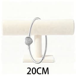 2026 New 925 Silver Women's Sparkling Heart Shaped Multi Winding Tennis Bracelet Display Tool DIY Exquisite Charm Jewelry