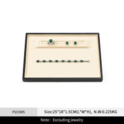 Oirlv High-quality Black Leather Waterproof Jewelry Display Stand Designed for Jewelry Storage By Jewelers Individual Organizers
