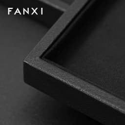 Oirlv High-quality Black Leather Waterproof Jewelry Display Stand Designed for Jewelry Storage By Jewelers Individual Organizers