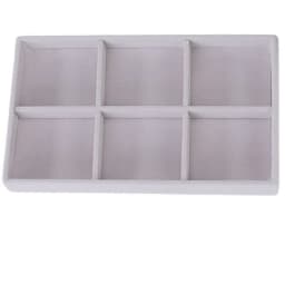 1PC Gray Velvet Jewelry Holder Earrings Ring Storage Tray Minimalist Jewelry Box Jewelry Desktop Organizer Box