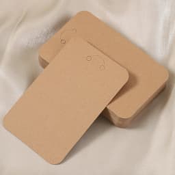 50pcs/lot Keychain Display Cards 7.5x12cm Kraft Paper Cards for diy Jewelry Key Packing Cardboard Keyrings Retail Price Tags