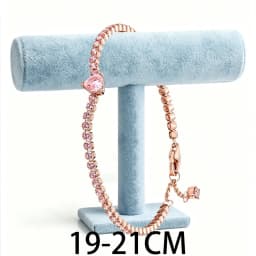 2026 New 925 Silver Women's ME Sparkling Heart Shaped Leather Rope Adjustable Bracelet Display Tool DIY Exquisite Charm Jewelry